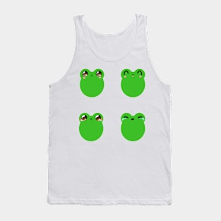 Cute frog face expressions Tank Top